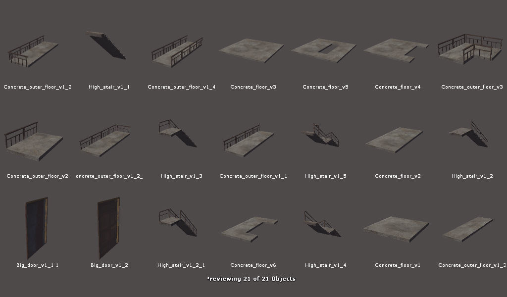RPG FPS Game Assets for PC Mobile Industrial Set v6 Low-poly 3D model_70