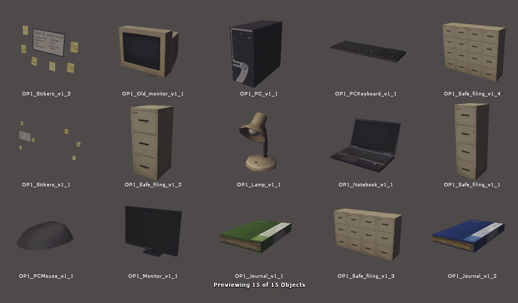 RPG FPS Game Assets for PC Mobile Industrial Set v6 Low-poly 3D model_64