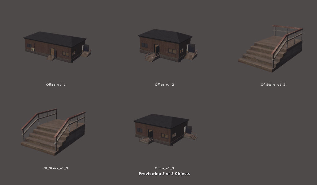 RPG FPS Game Assets for PC Mobile Industrial Set v6 Low-poly 3D model_42