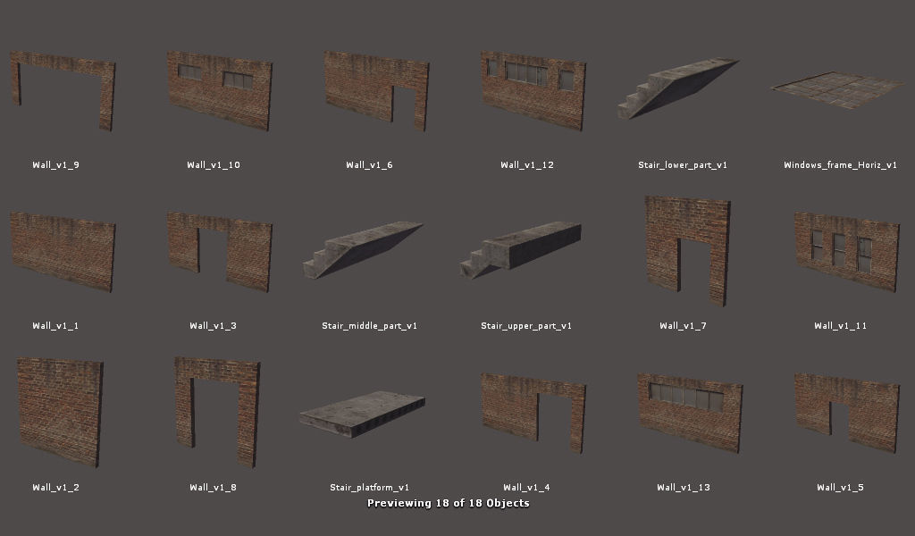 RPG FPS Game Assets for PC Mobile Industrial Set v6 Low-poly 3D model_92