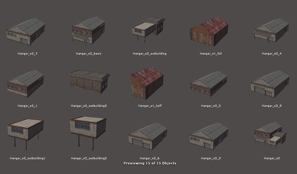 RPG FPS Game Assets for PC Mobile Industrial Set v6 Low-poly 3D model_94