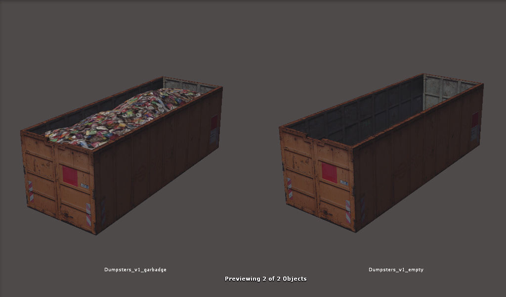 RPG FPS Game Assets for PC Mobile Industrial Set v6 Low-poly 3D model_52