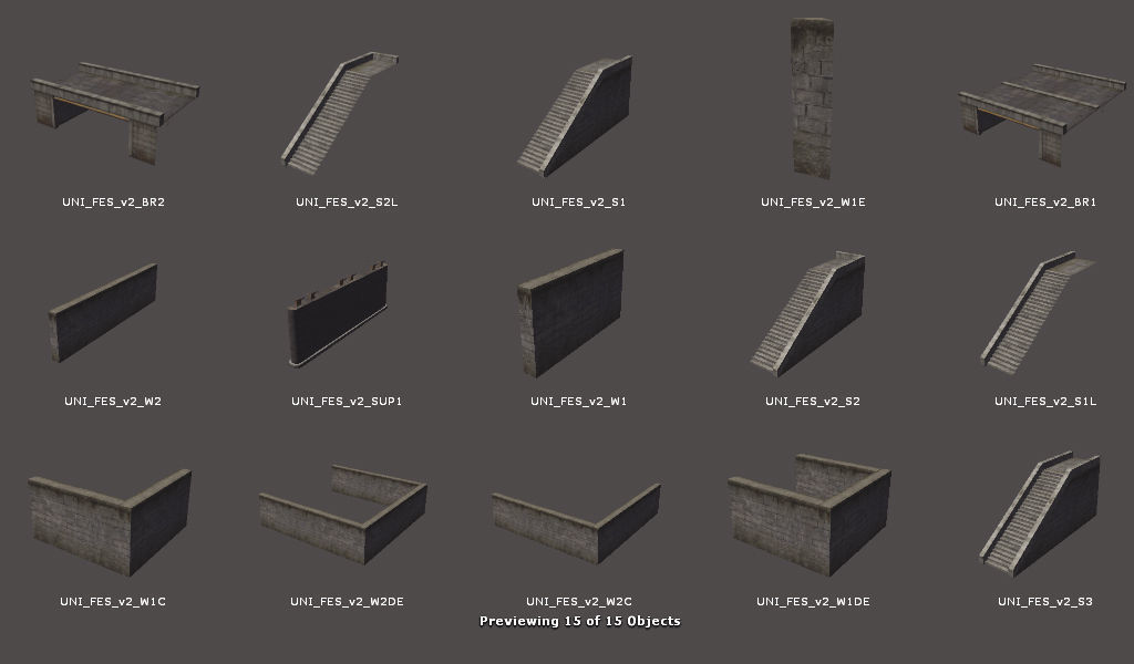 RPG FPS Game Assets for PC Mobile Industrial Set v6 Low-poly 3D model_86