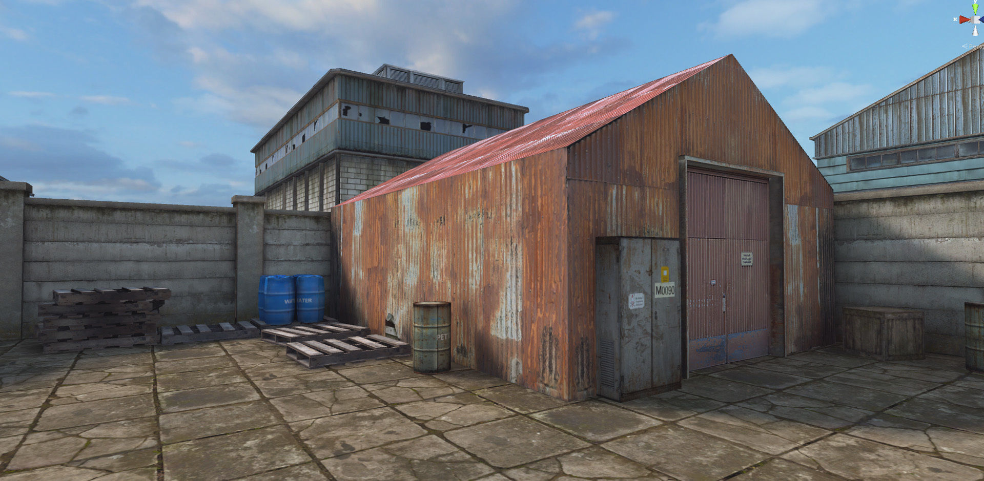 RPG FPS Game Assets for PC Mobile Industrial Set v6 Low-poly 3D model_32