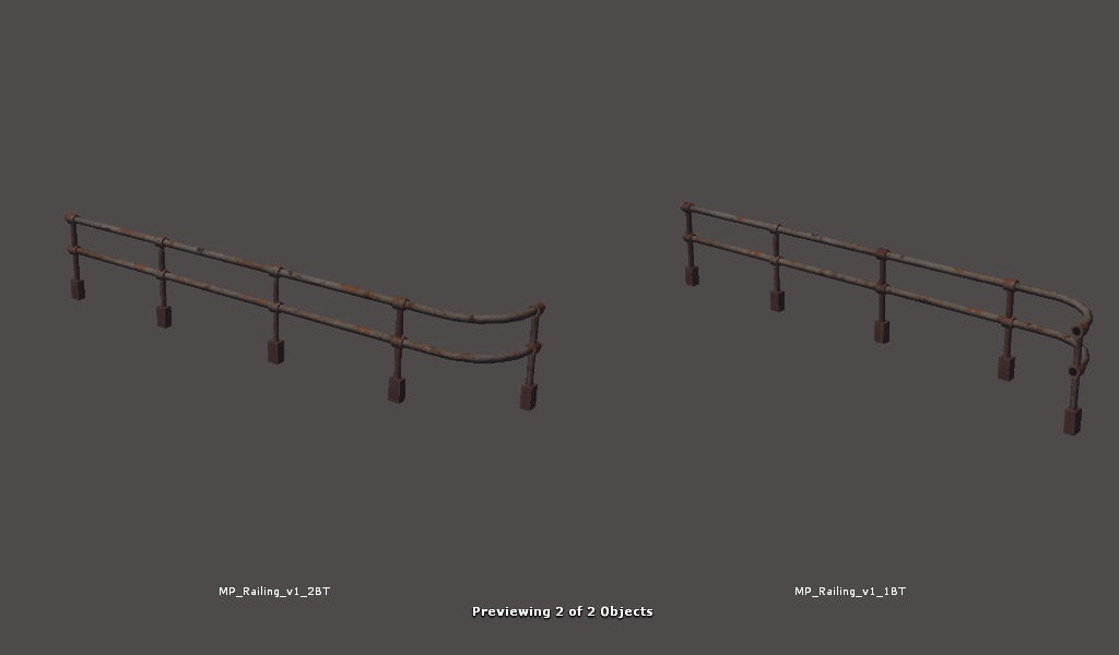 RPG FPS Game Assets for PC Mobile Industrial Set v6 Low-poly 3D model_83