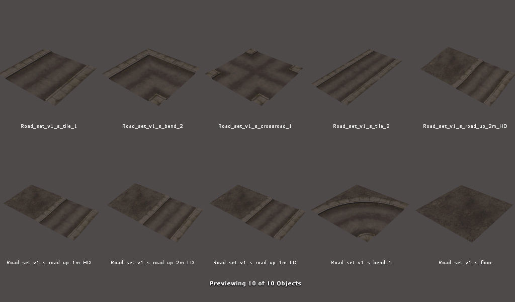 RPG FPS Game Assets for PC Mobile Industrial Set v6 Low-poly 3D model_88