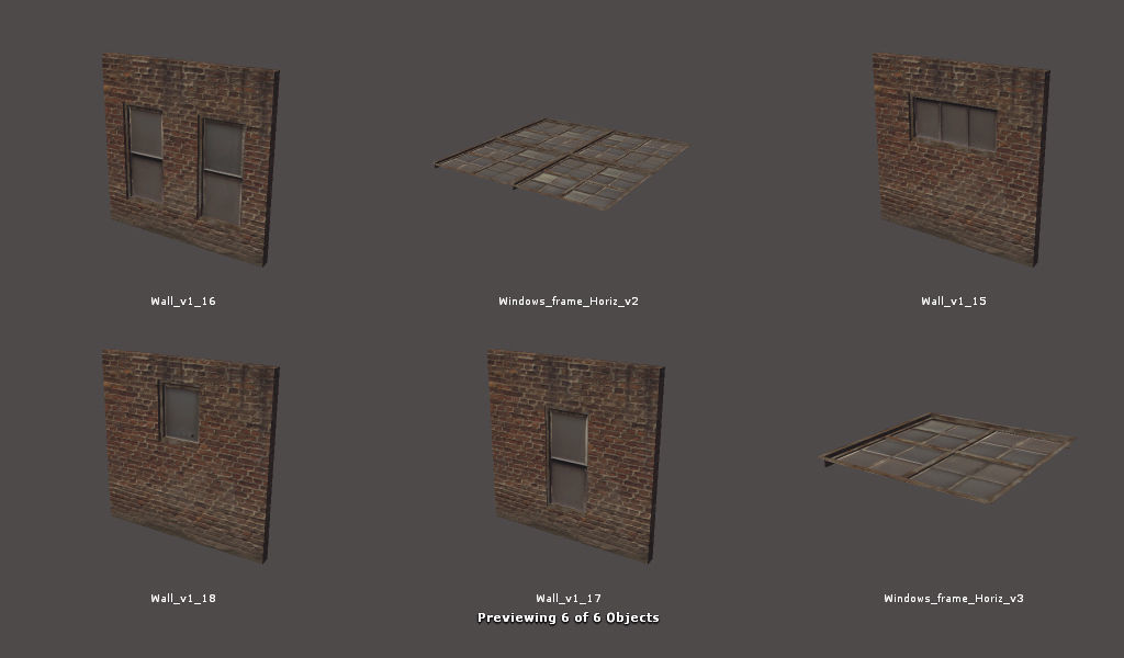 RPG FPS Game Assets for PC Mobile Industrial Set v6 Low-poly 3D model_93