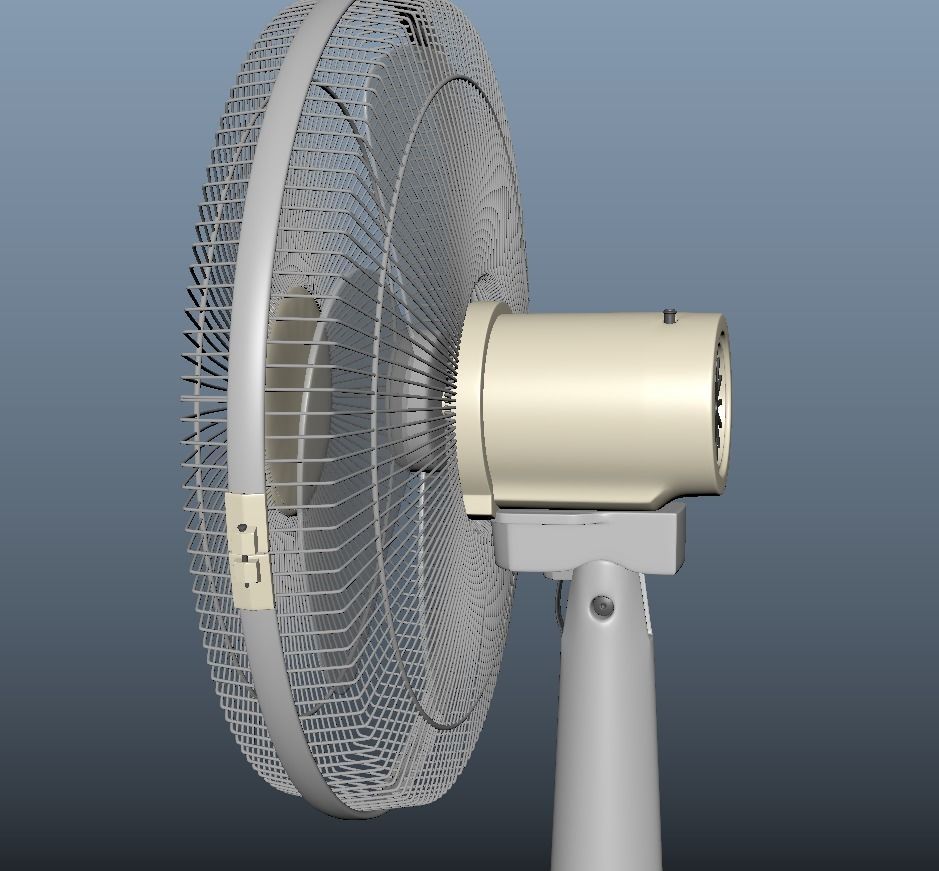 Table Fan 3D model 3D printable CGTrader