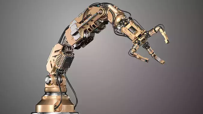 Robotic Arm 2 Rigged 3D model