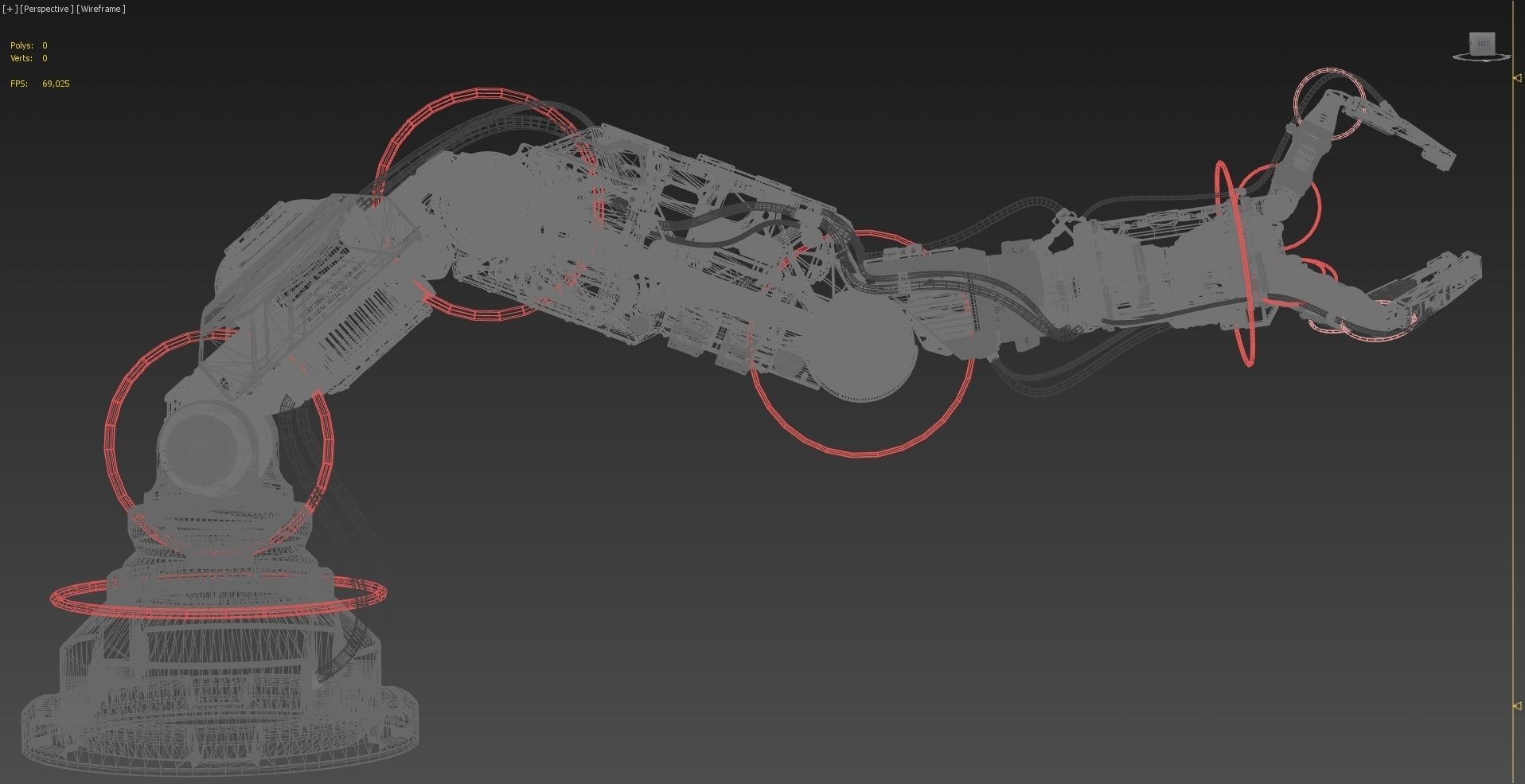 Robotic Arm 2 Rigged 3D model_15