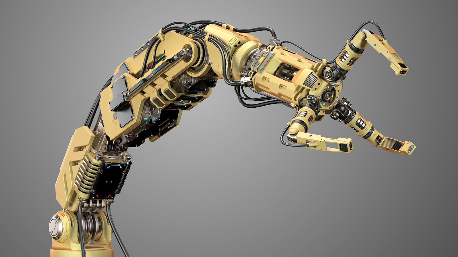 Robotic Arm 2 Rigged 3D model_7