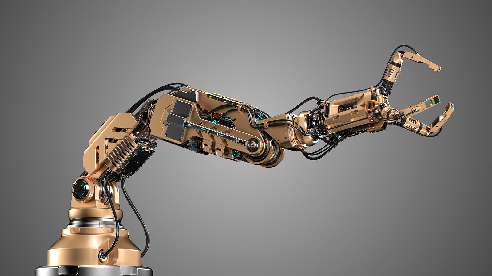Robotic Arm 2 Rigged 3D model_4