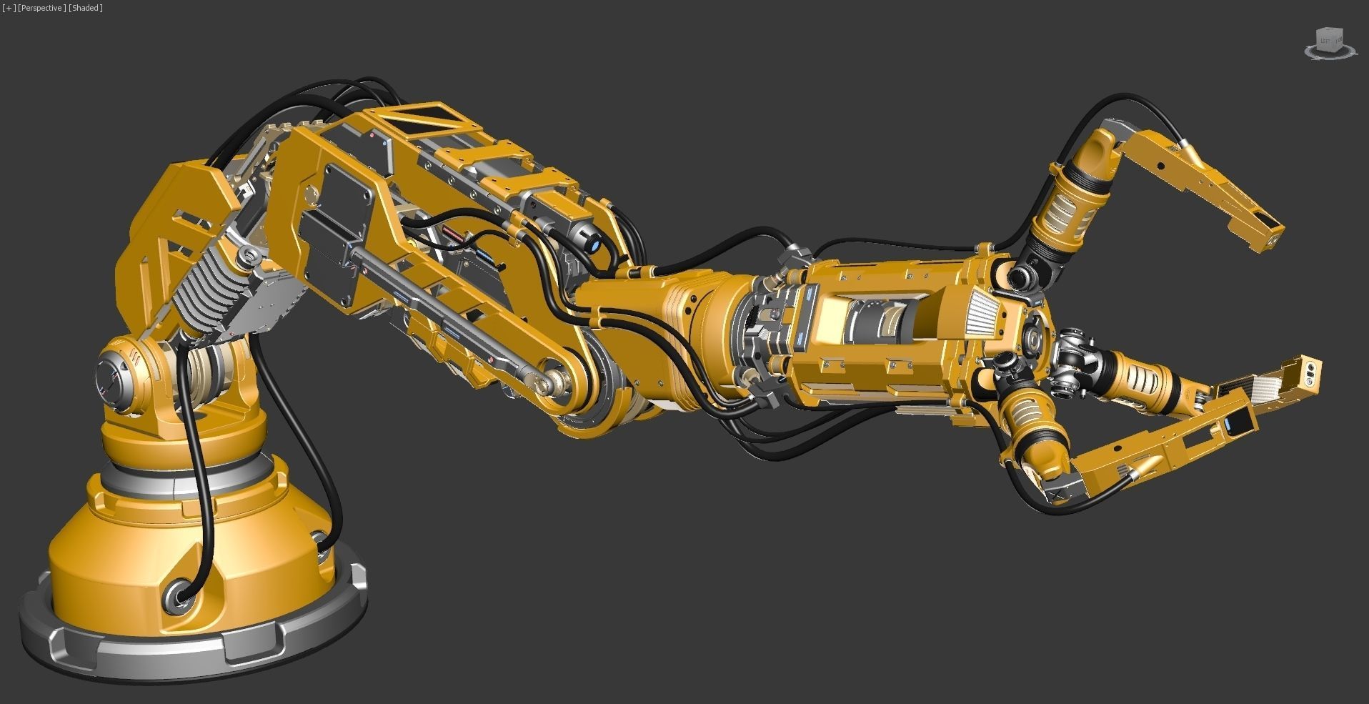 Robotic Arm 2 Rigged 3D model_11