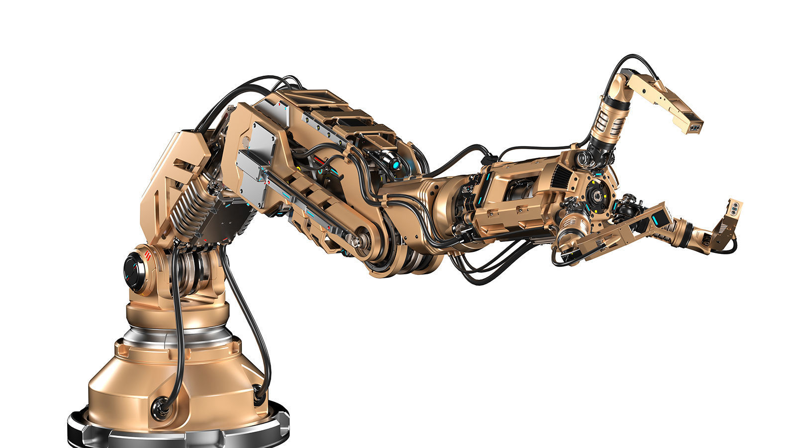 Robotic Arm 2 Rigged 3D model_1