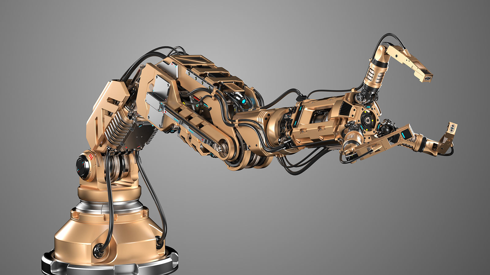 Robotic Arm 2 Rigged 3D model_21