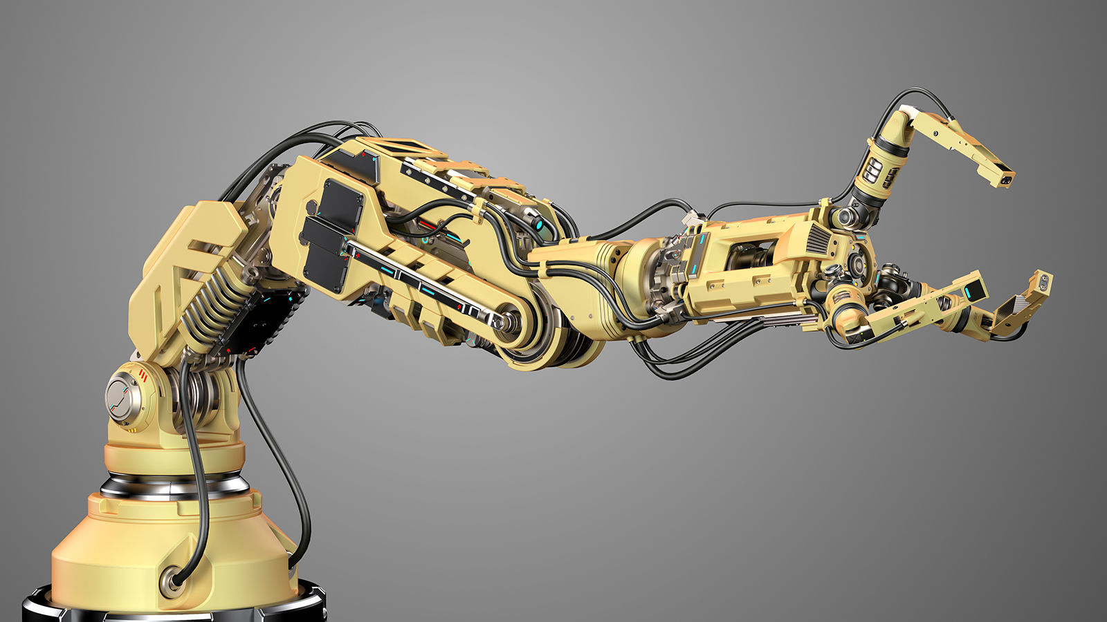 Robotic Arm 2 Rigged 3D model_5