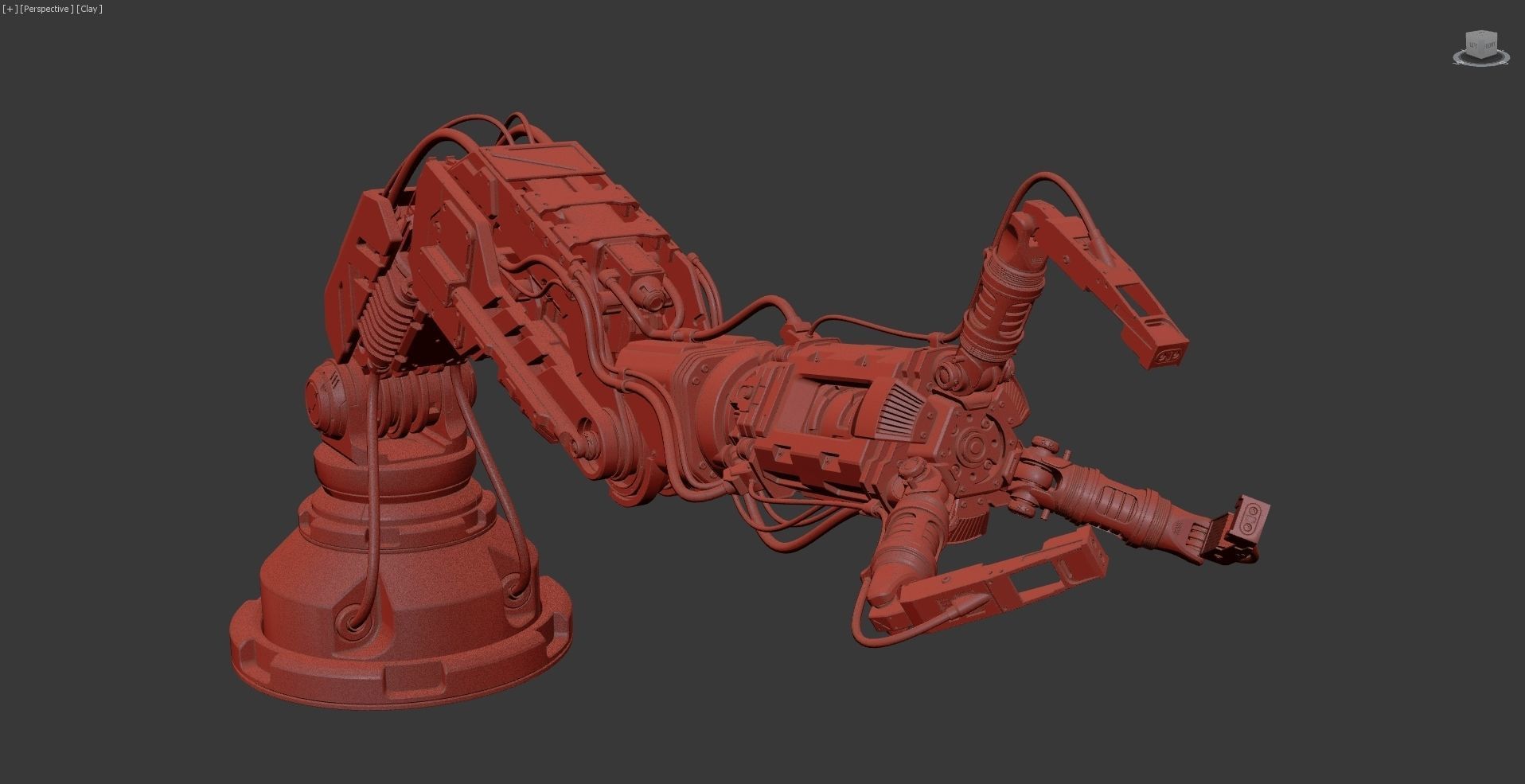 Robotic Arm 2 Rigged 3D model_13