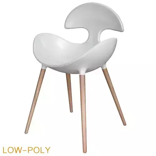 Karim Rashid Chair low poly 3d model