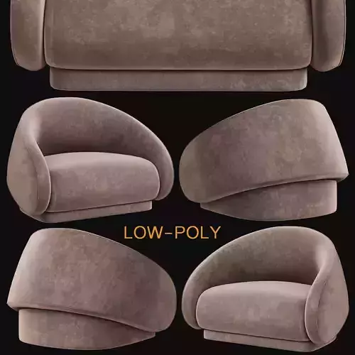 UP-LIFT Armchair bed By prostoria low poly 3d model