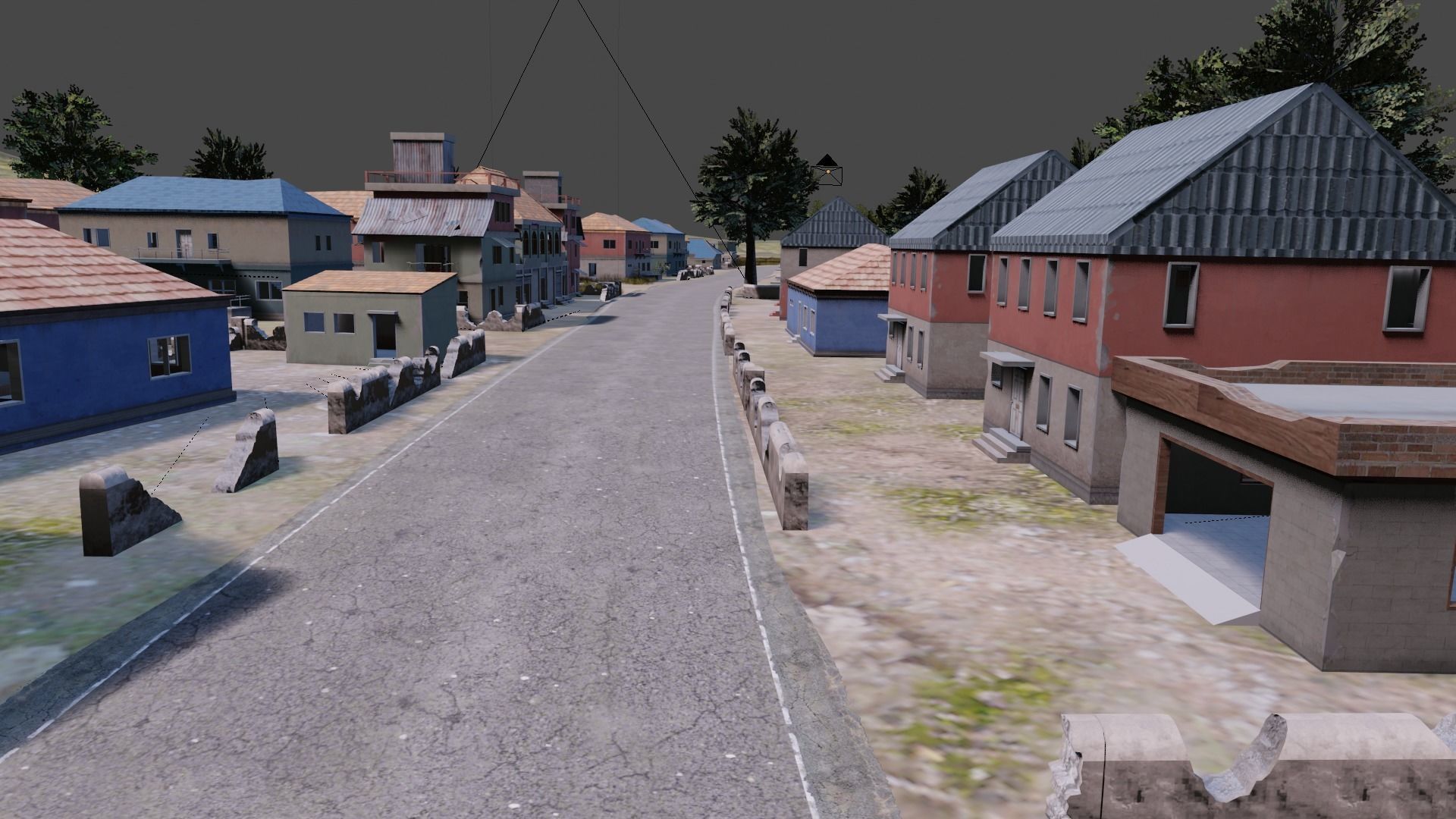 Pubg Pochinki 3d Map  Low-poly 3D model_32