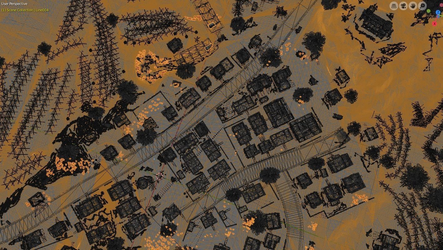 Pubg Pochinki 3d Map  Low-poly 3D model_37