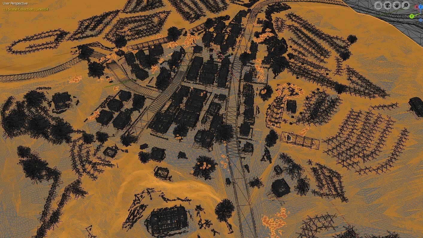 Pubg Pochinki 3d Map  Low-poly 3D model_39