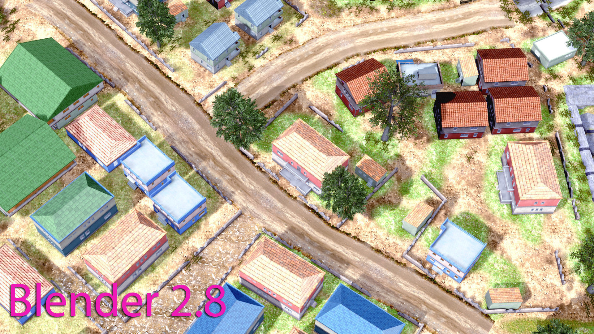 Pubg Pochinki 3d Map  Low-poly 3D model_5