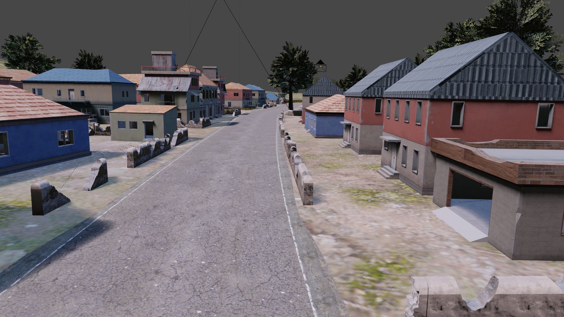 Pubg Pochinki 3d Map  Low-poly 3D model_26
