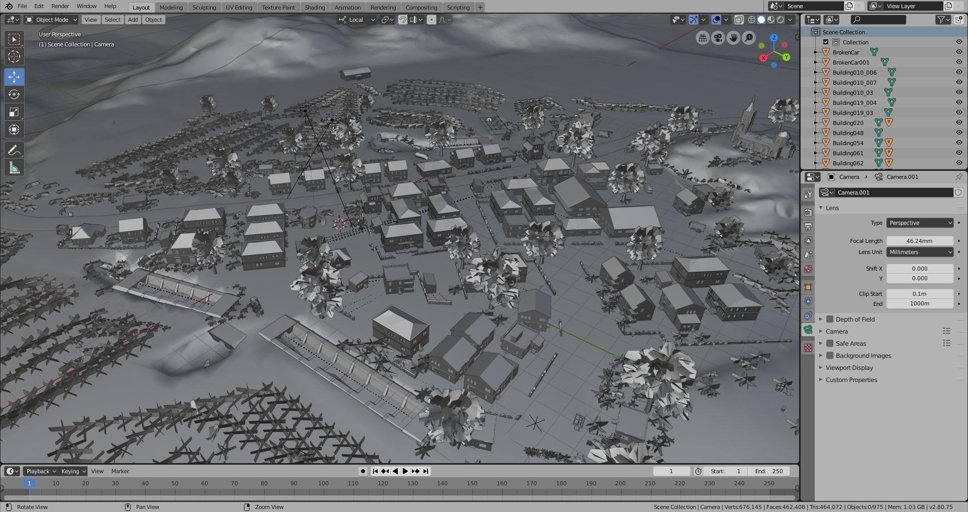 Pubg Pochinki 3d Map  Low-poly 3D model_34