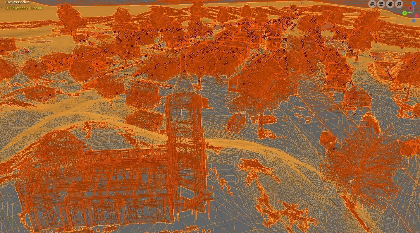 Pubg Pochinki 3d Map  Low-poly 3D model_38