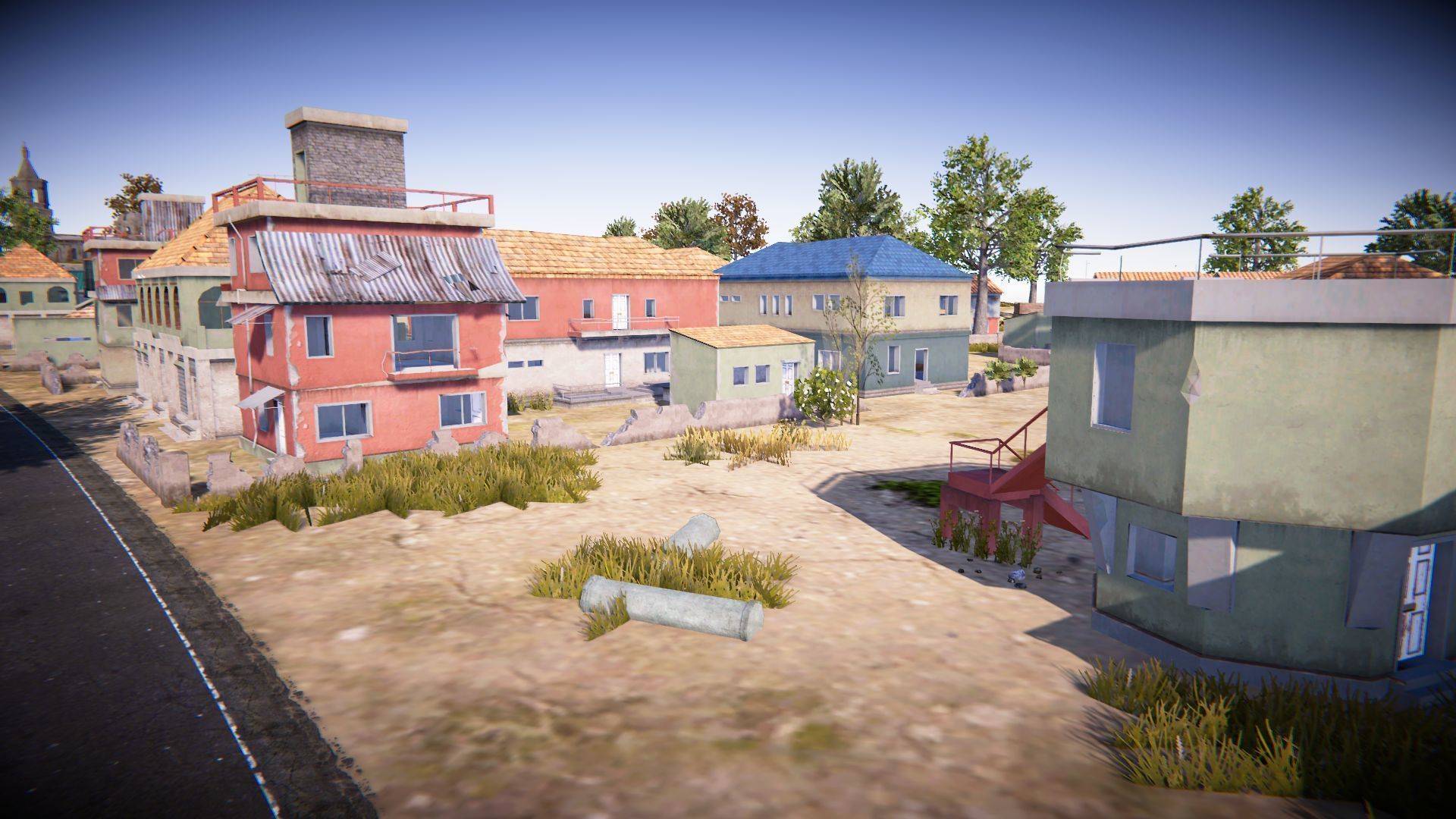 Pubg Pochinki 3d Map  Low-poly 3D model_7