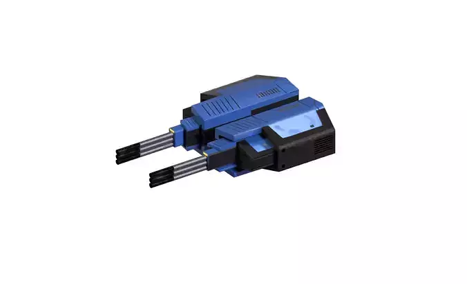 Space ship weapone Low-poly 3D model