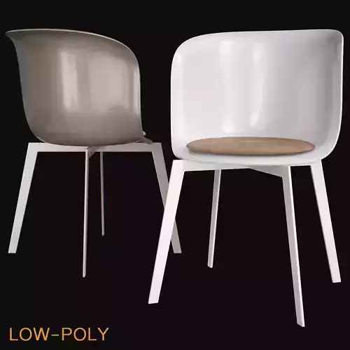 Epica Side Chair low poly 3d model