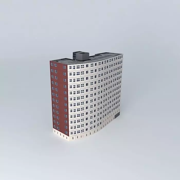 red building Free 3D model_0