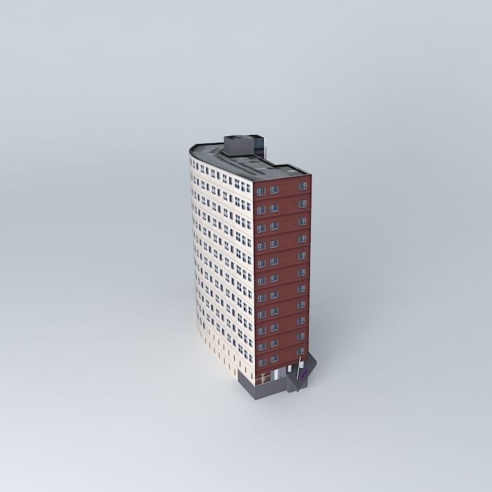 red building Free 3D model_2