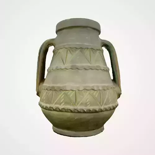 Ancient Greenish Terracotta Vase