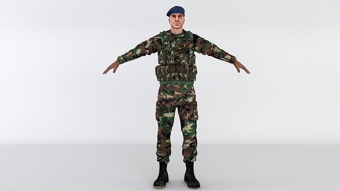 Turkish soldier 3D model