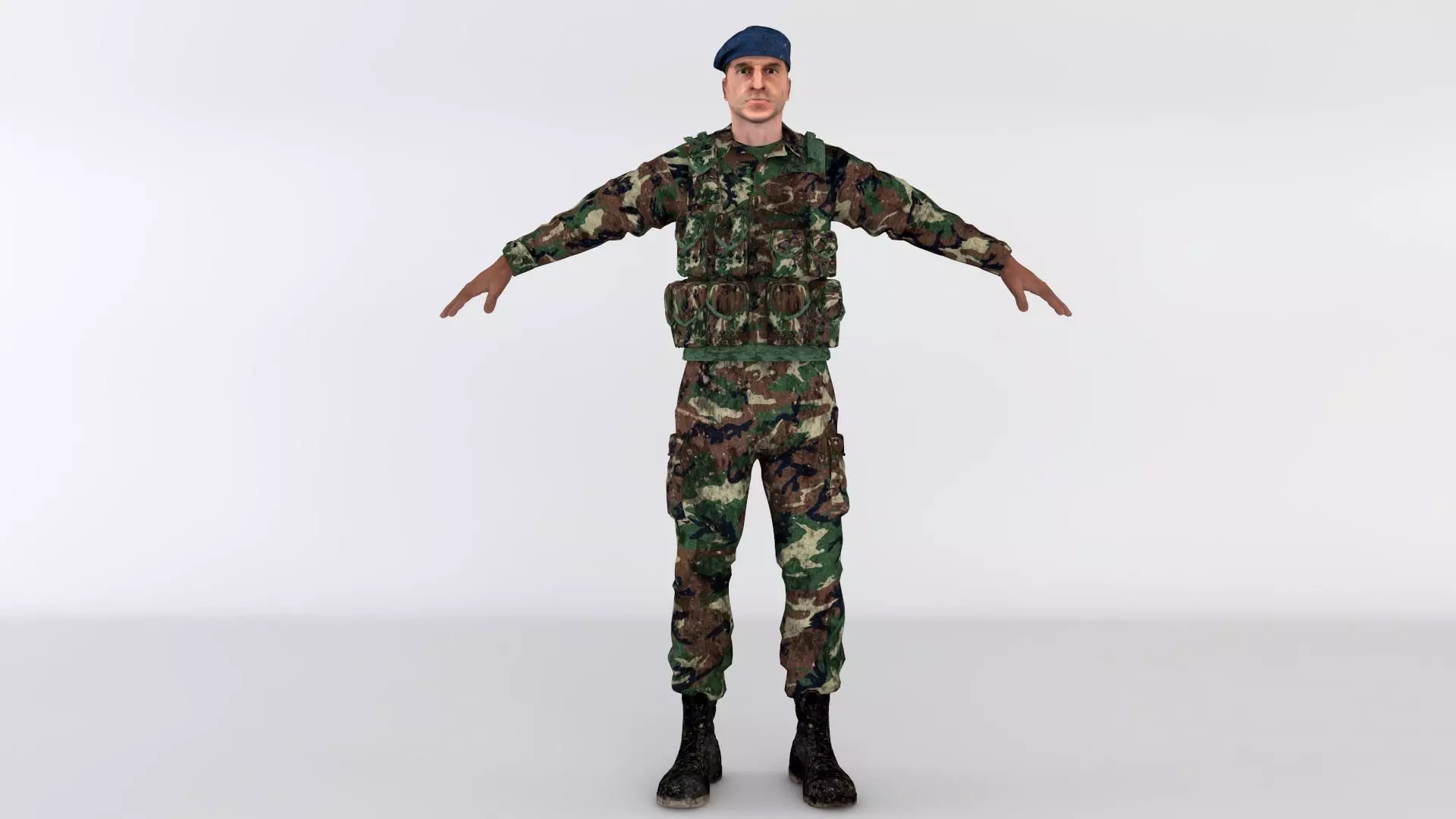 Turkish soldier 3D model_0