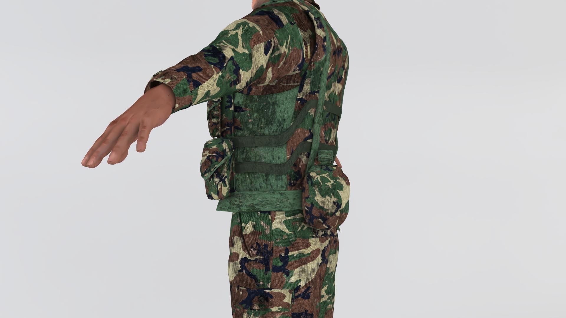 Turkish soldier 3D model_6