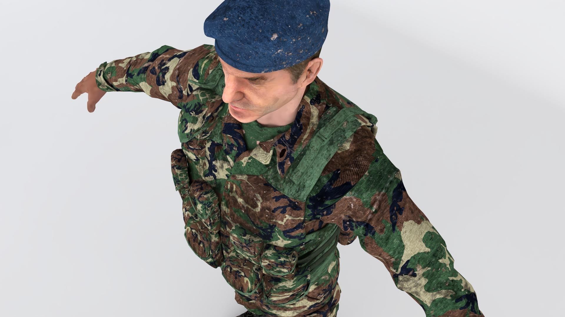 Turkish soldier 3D model_5