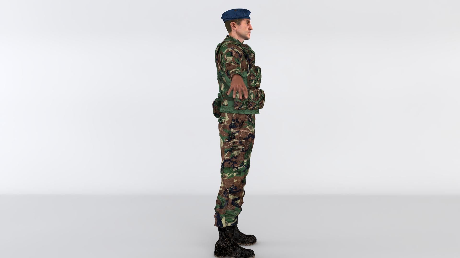 Turkish soldier 3D model_3