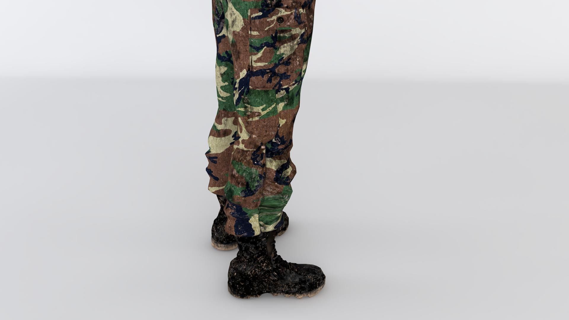 Turkish soldier 3D model_7