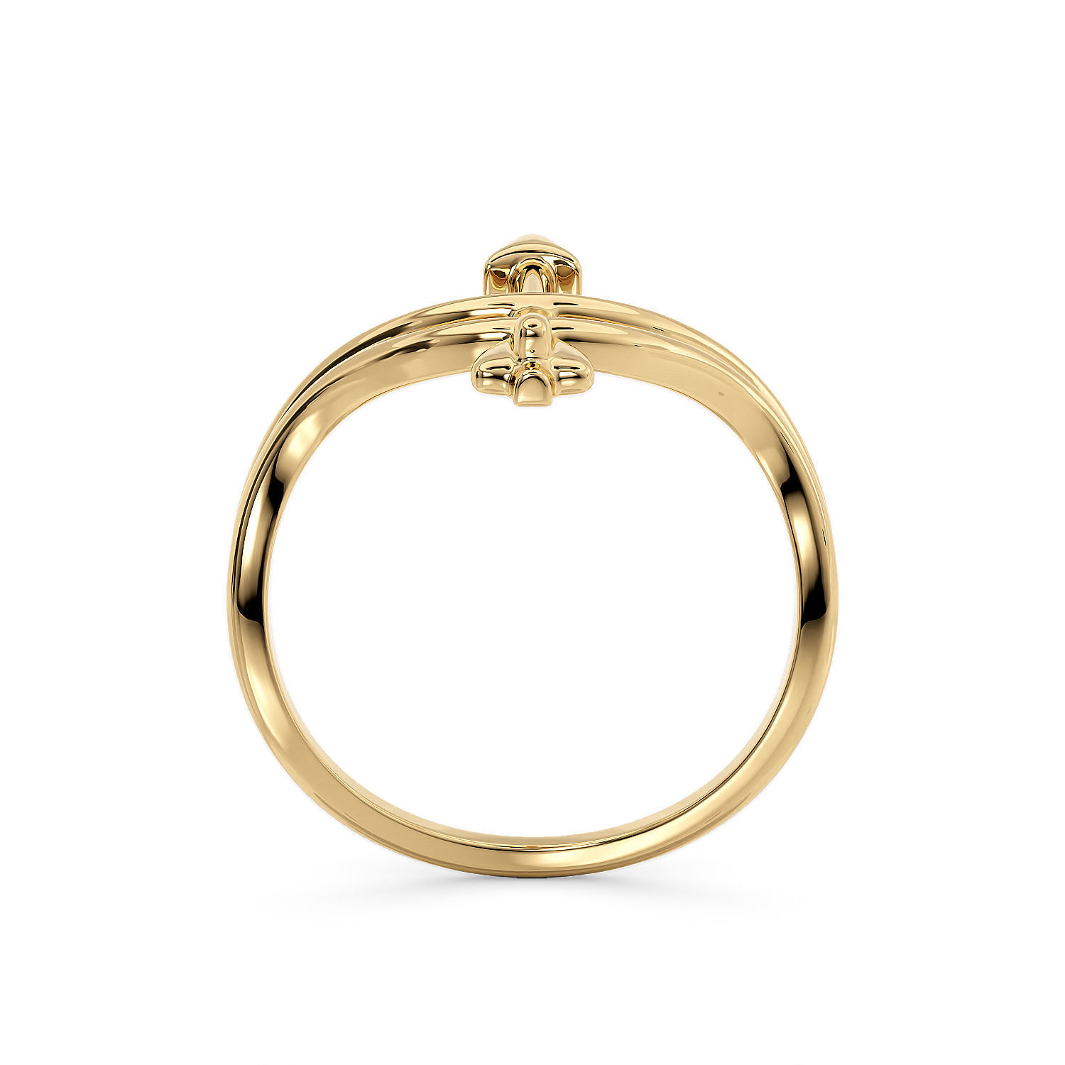 R 0193 Ring bow 3D print model_10