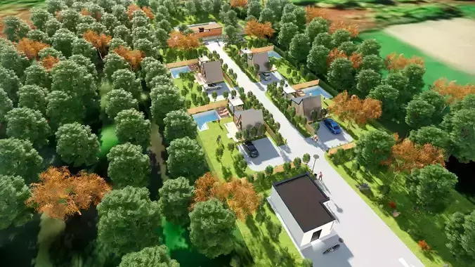 Concept Design of a Small Family Camp in mainland Croatia