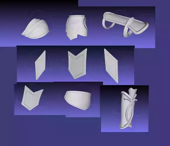 Fate Achillis Armorset 3D print model