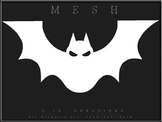 Halloween Bat 02 Low-poly 3D model