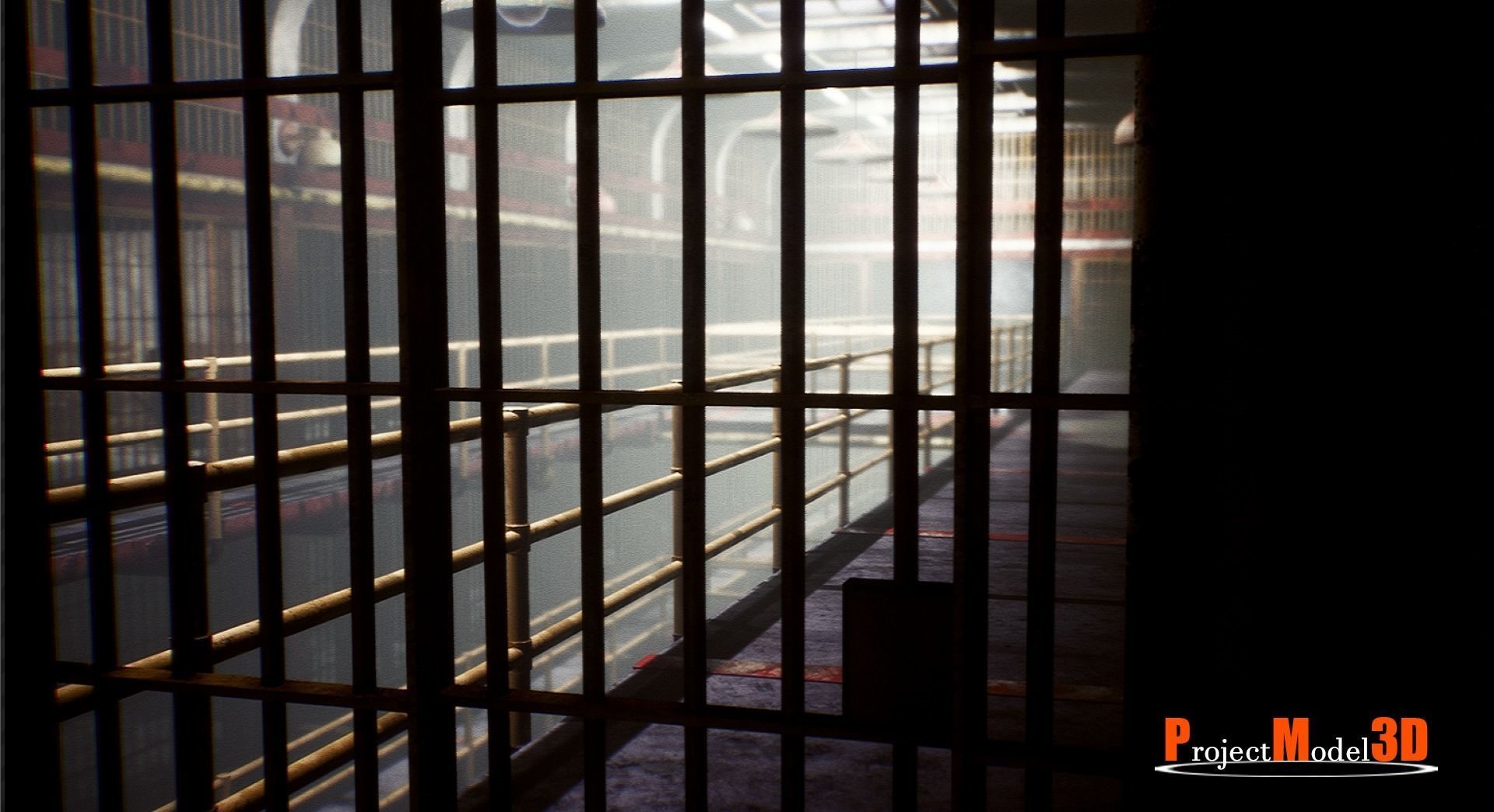 UE4 Prison Package V1- v002 Low-poly 3D model_8