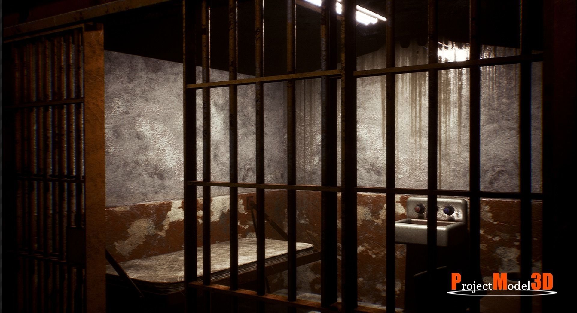 UE4 Prison Package V1- v002 Low-poly 3D model_19