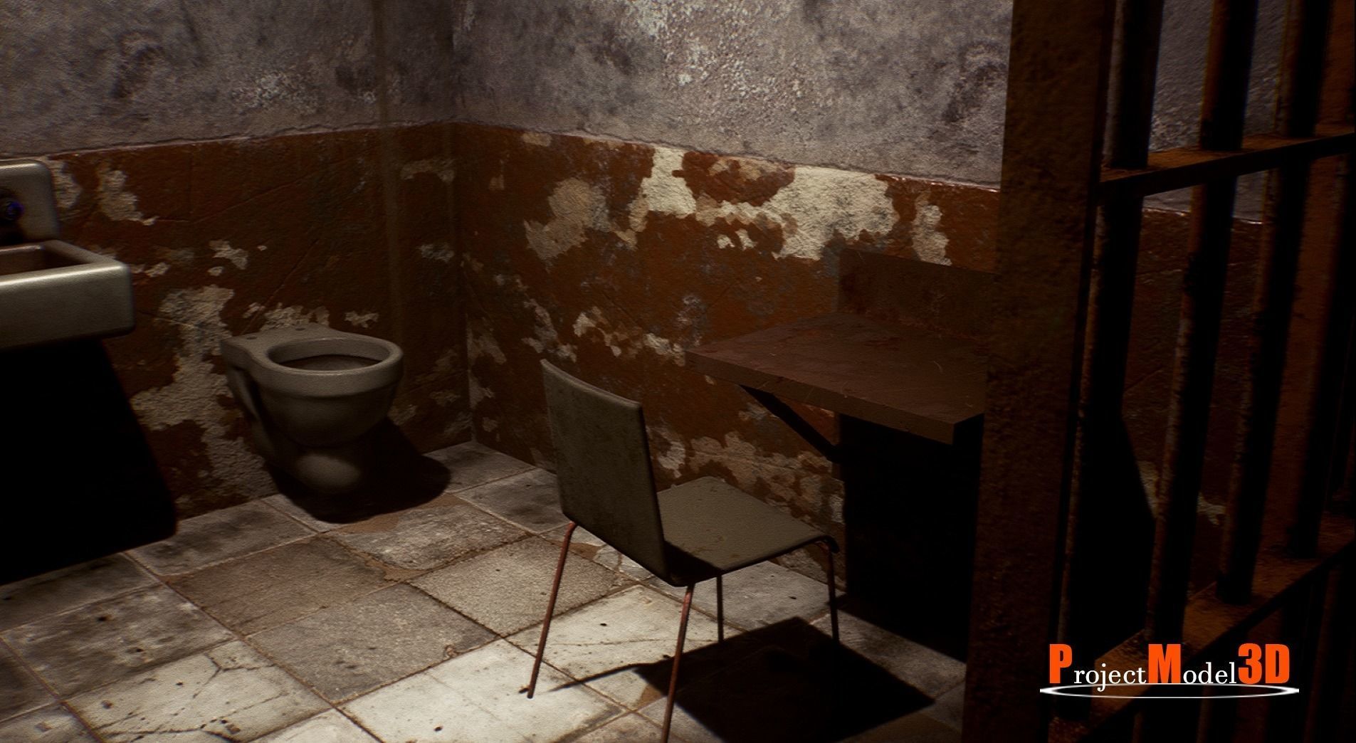 UE4 Prison Package V1- v002 Low-poly 3D model_14