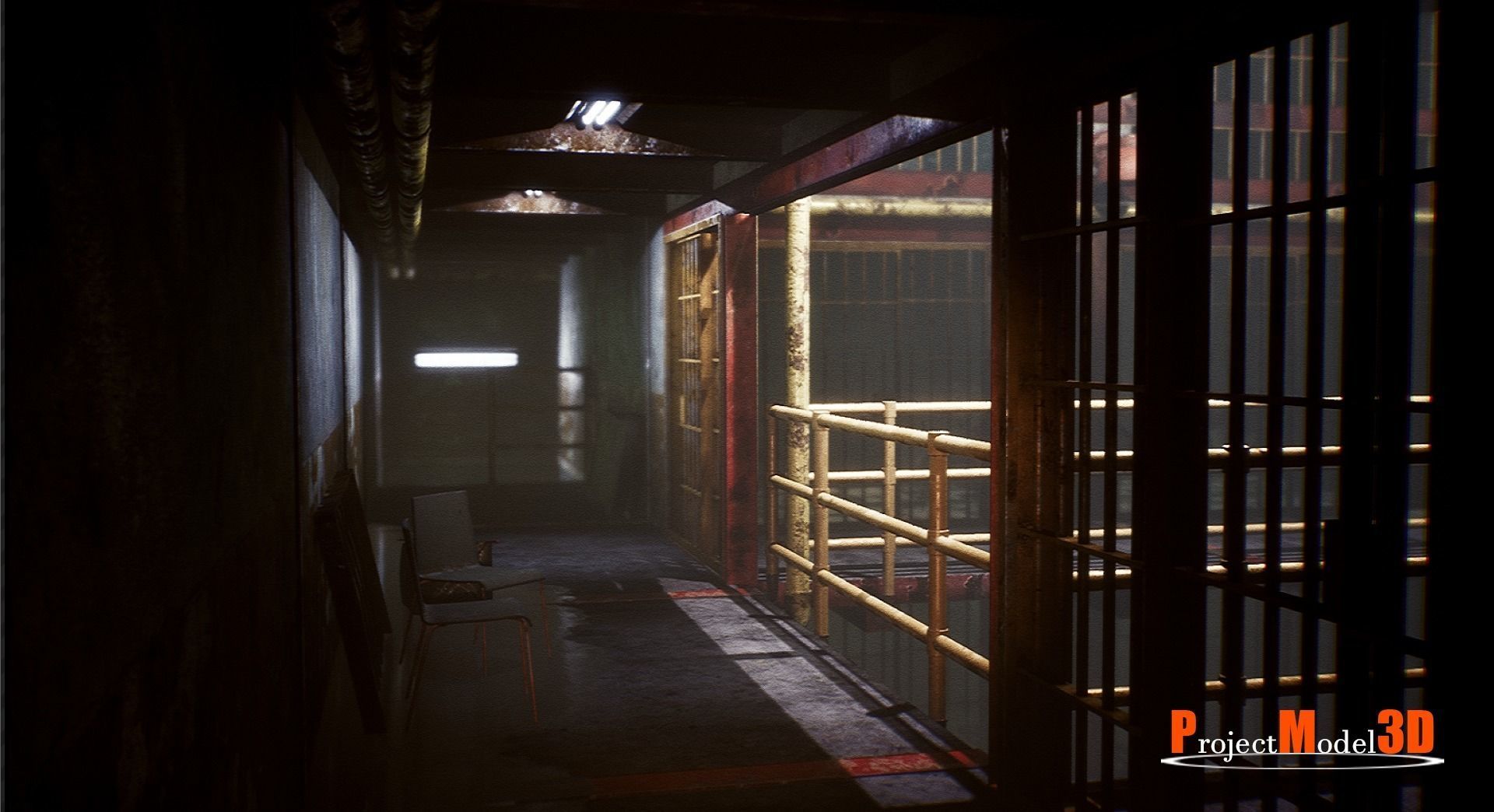 UE4 Prison Package V1- v002 Low-poly 3D model_3